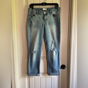 Old Navy Straight Droit Women’s Cropped (rolled) Jean. CUTE! SOFT!!